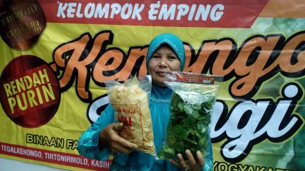 Emping Hijau Rendah Purin, Kuliner Inovatif dari Tirtonirmolo